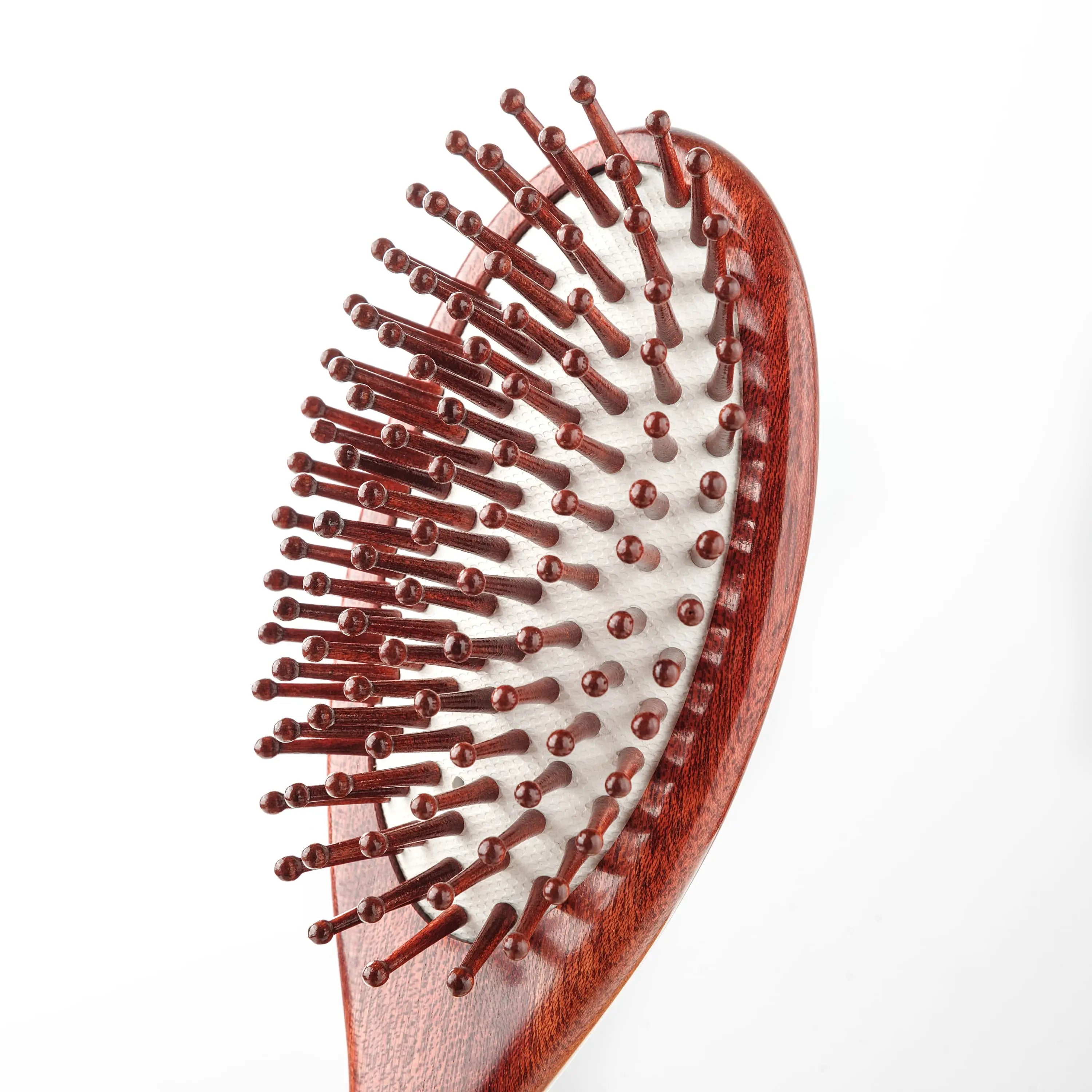 Brosse à cheveux en bois d'acajou naturel Yoonea